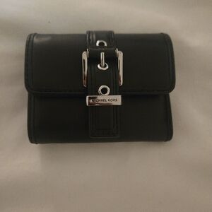 Michael Kors Black Leather Phone Case